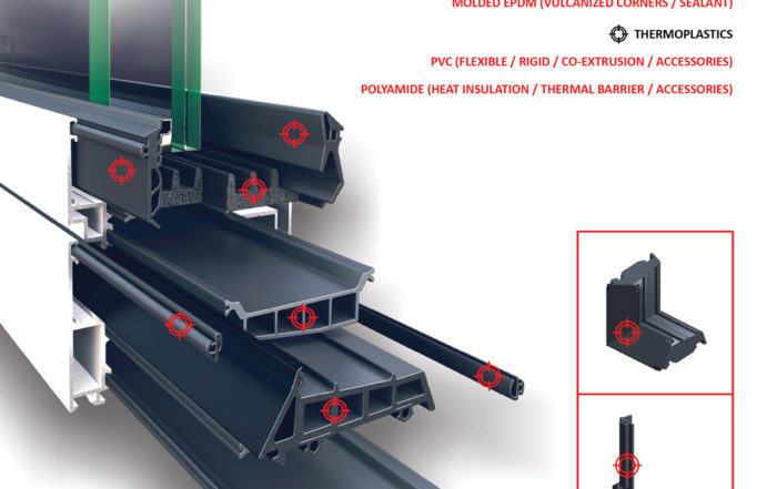 Seals for aluminium profiles